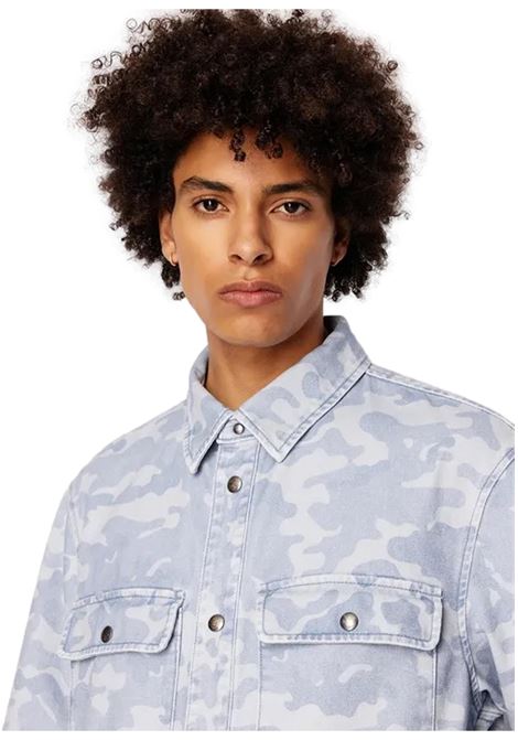 Giacca in denim di cotone fantasia camouflage ARMANI EXCHANGE | Giubbotti | 3DZBG2 Z1XPZ25FM